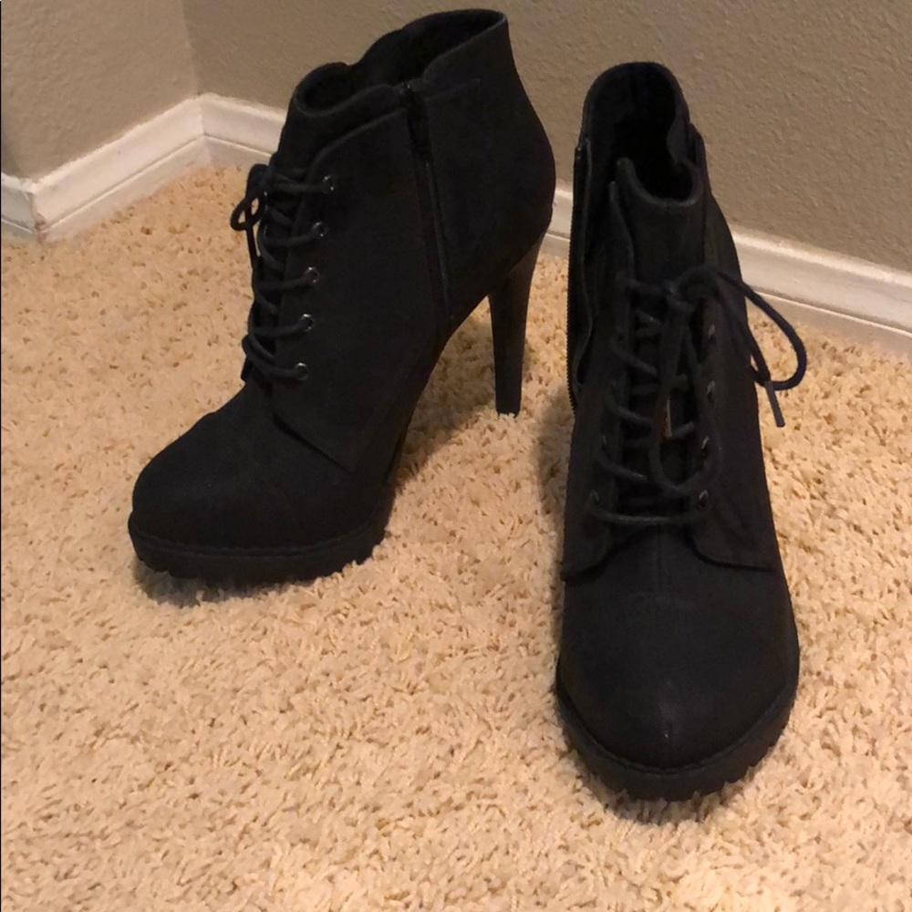 Black high heels